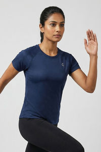 Zelocity Relaxed Quick Dry Top - Navy Peony — thumbnail 2